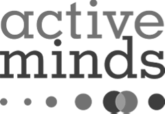 Active Minds Grayscale Logo